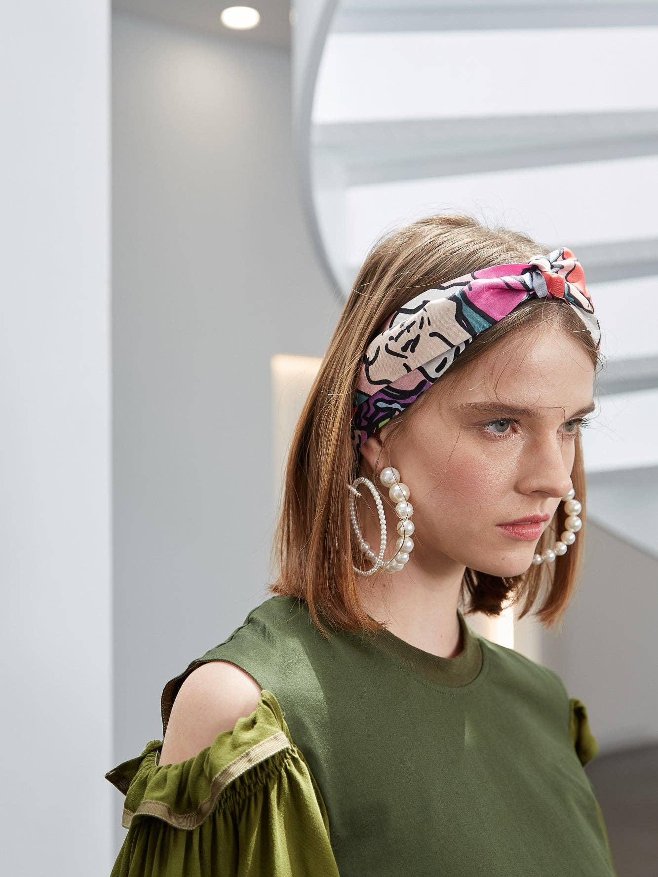 "Azalea" Silk Skinny Scarf