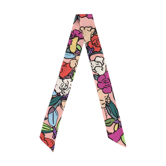 "Azalea" Silk Skinny Scarf