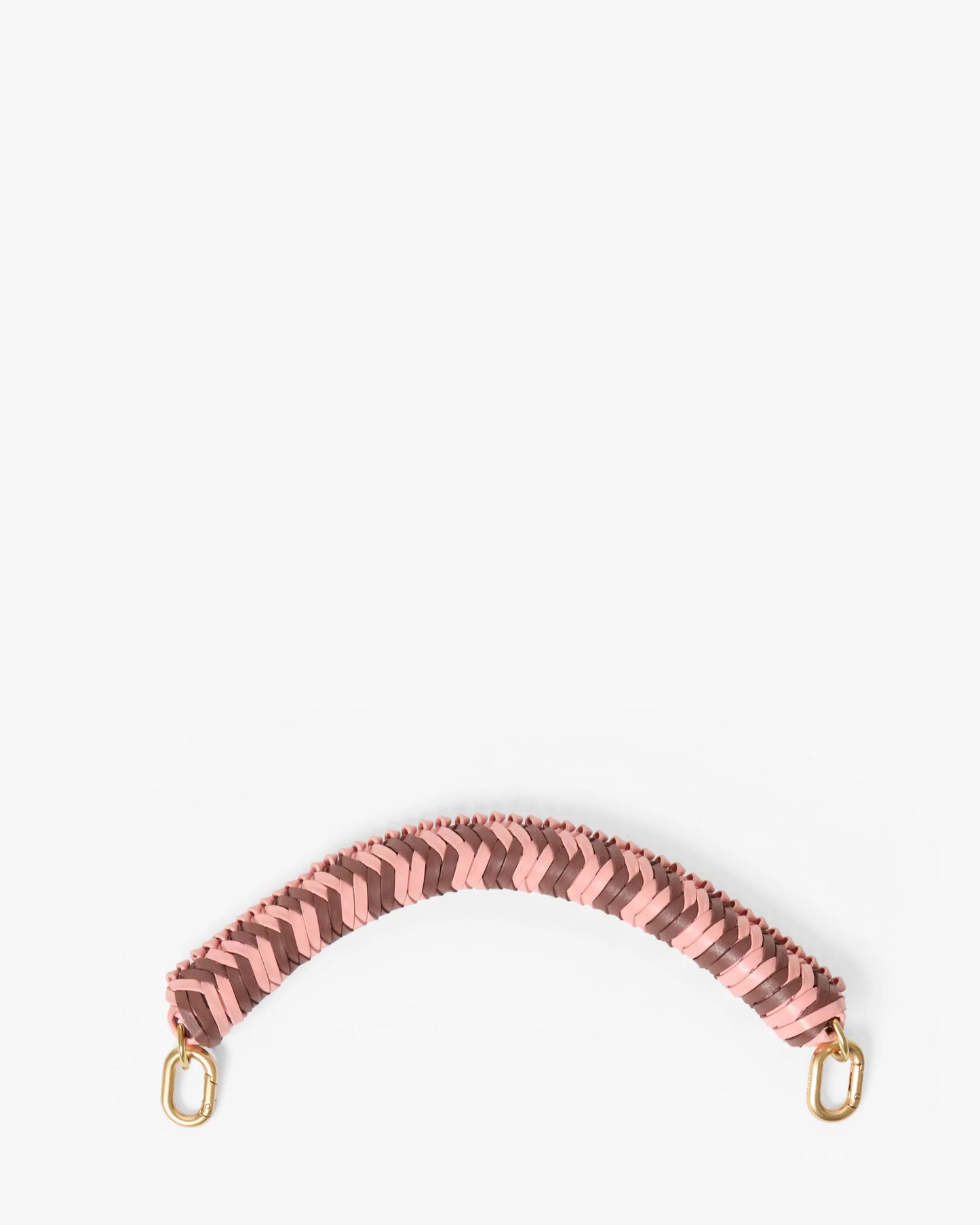 Clare V - Braided Top Handle - Rose Clay/Mulberry