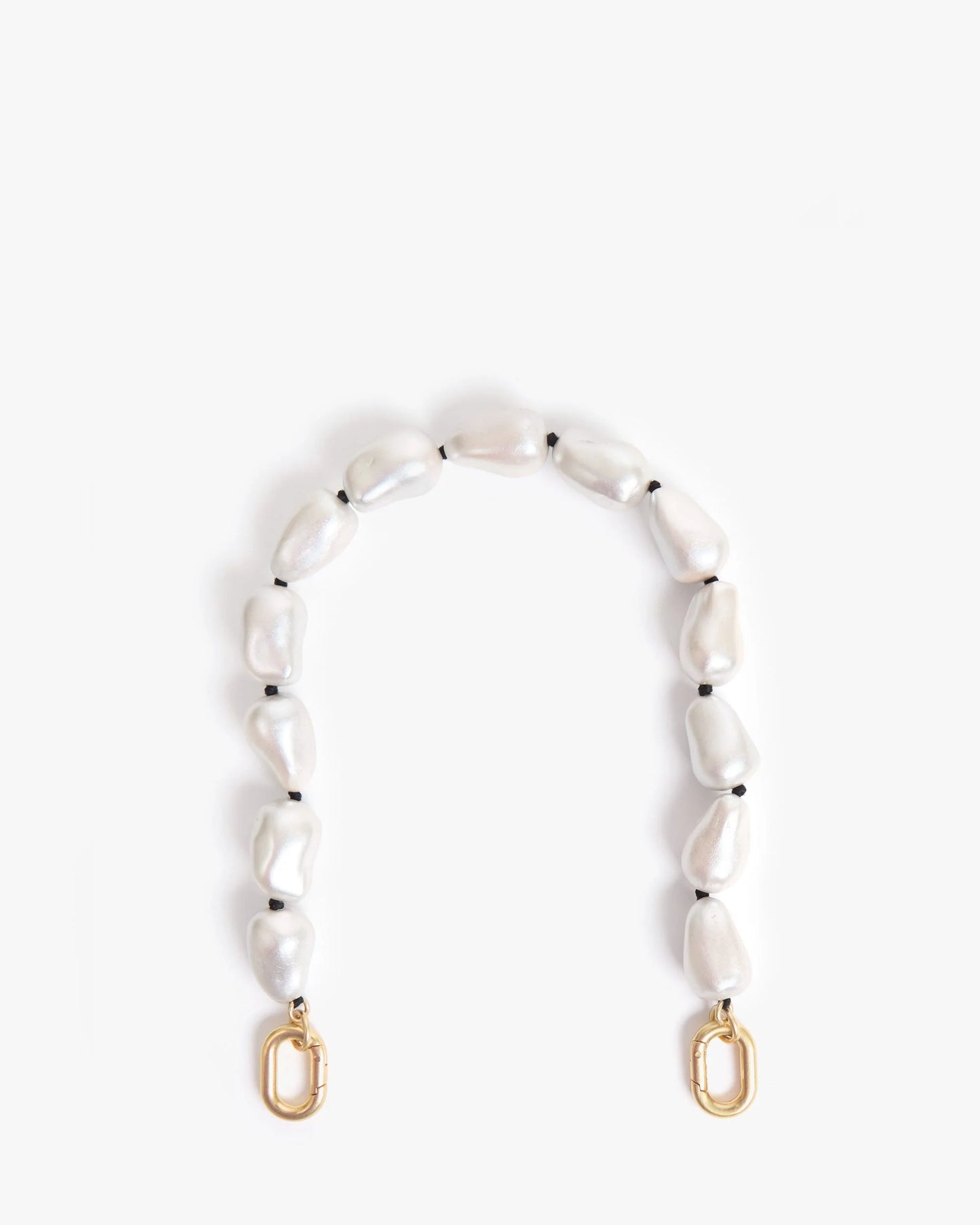 Clare V - Shortie Strap - Pearl