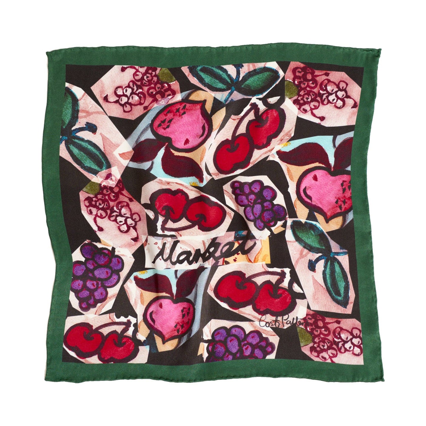 "Lost Cherries" Silk Scarf