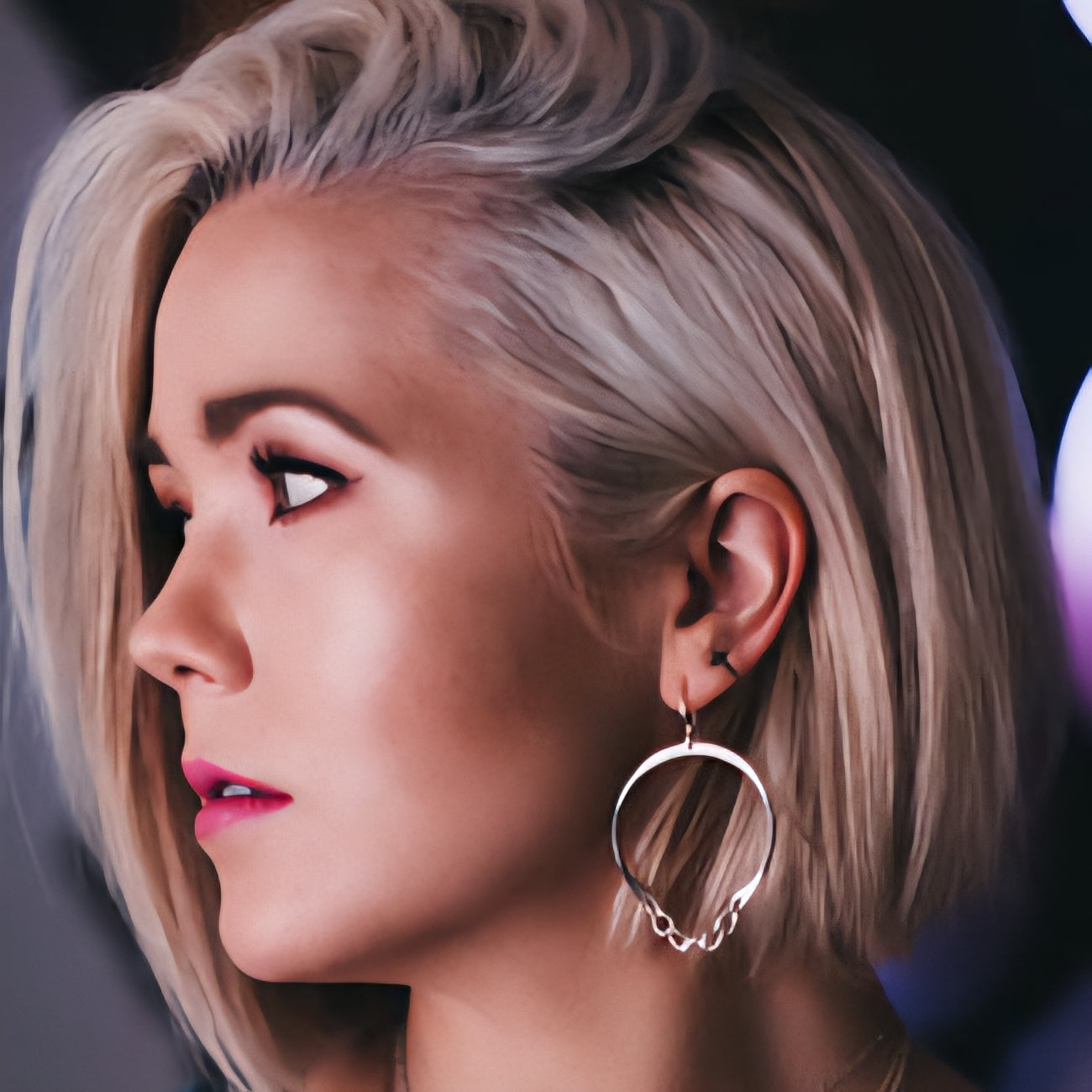 Large Gold Filled Blondie Hoops - Kenda Kist