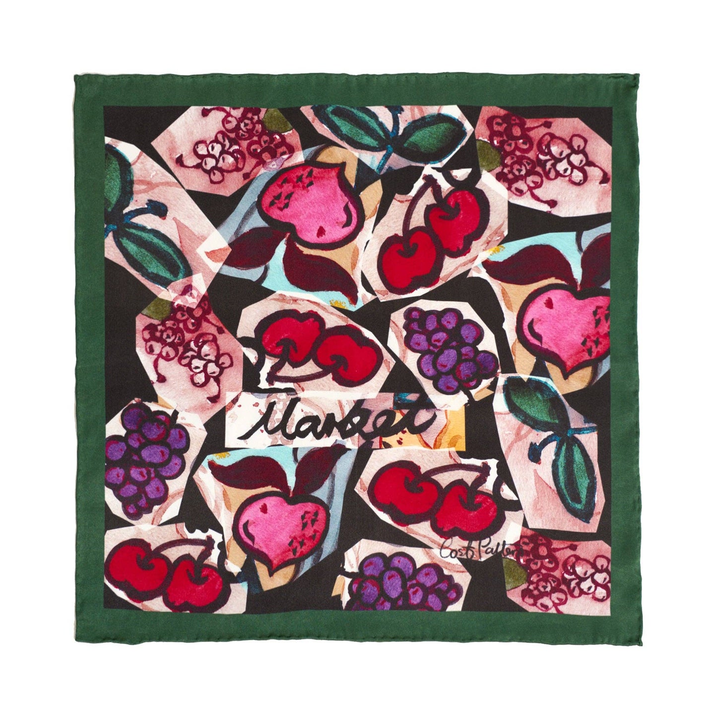 "Lost Cherries" Silk Scarf