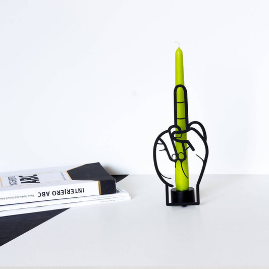 CandleHand Steel Candle Holder - 8" Tall & Fits 7/8" Tapers