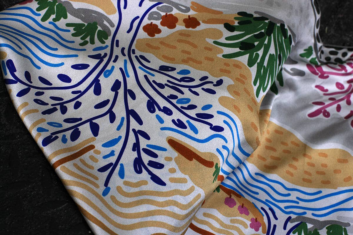 Silk Bandana Of After Sunset