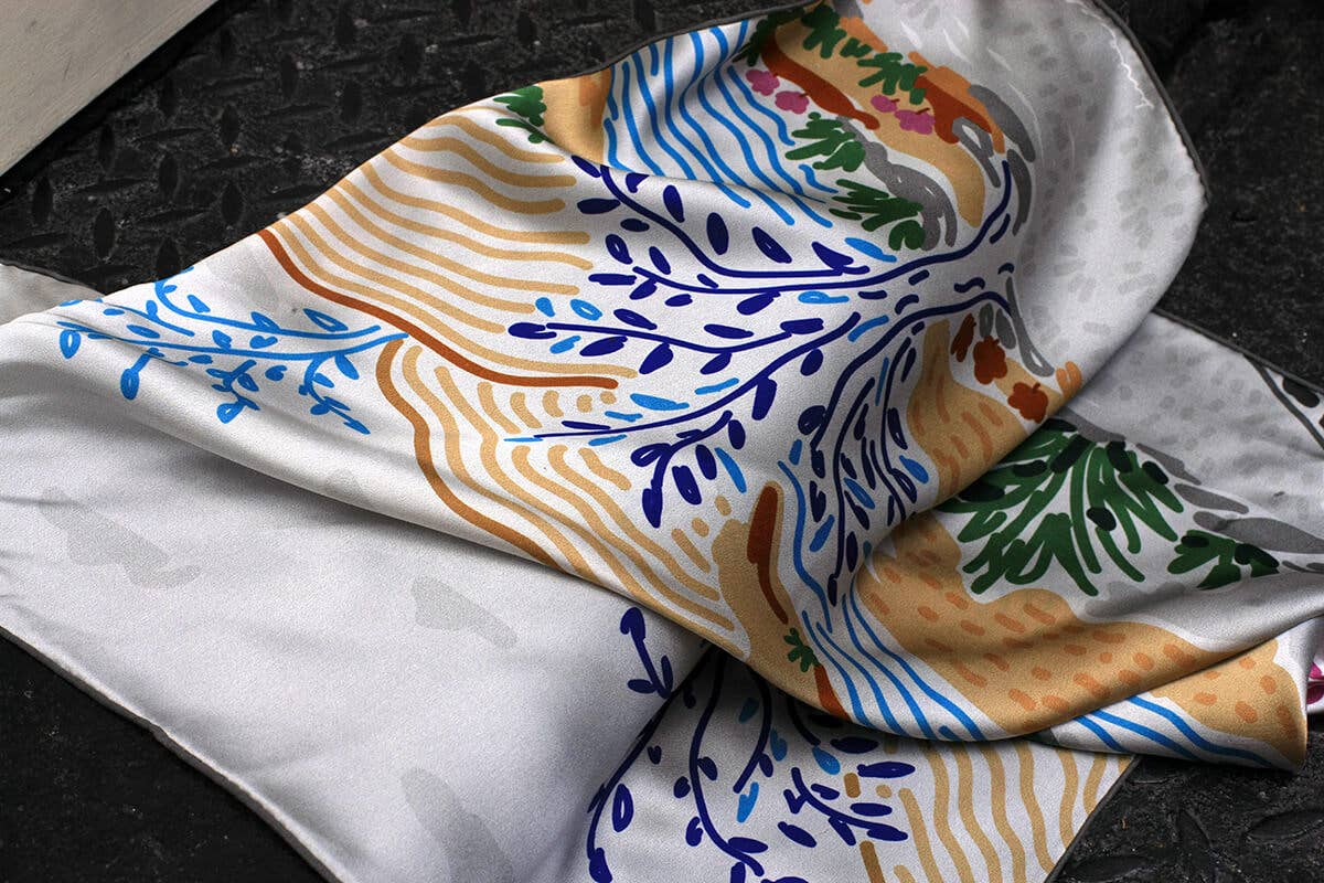 Silk Bandana Of After Sunset