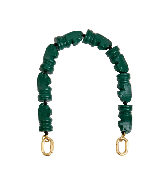 Clare V - Wooden Knights Shortie Strap - Evergreen