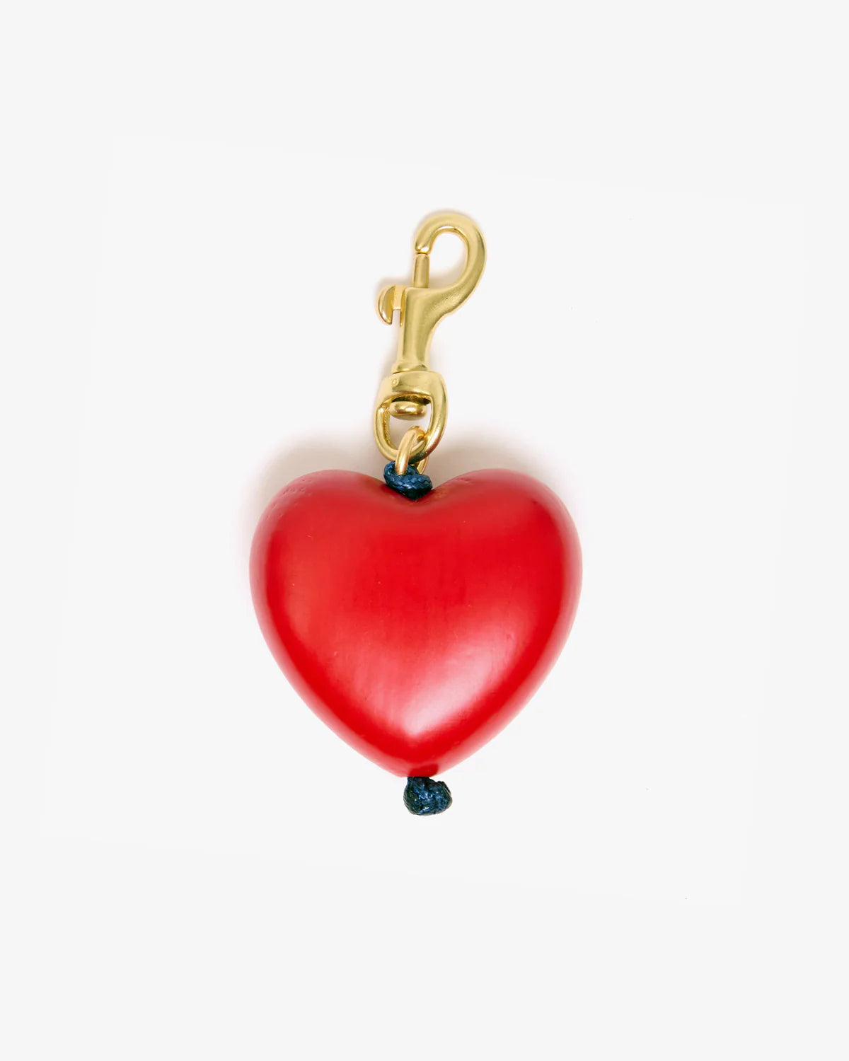 Clare V - Grande Heart Fob - Poppy