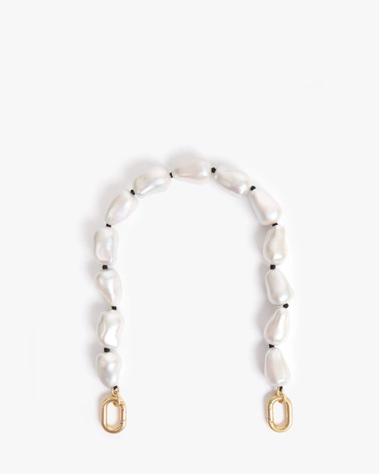 Clare V - Shortie Strap - Pearl