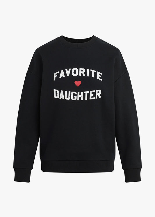 Heart Logo Sweatshirt - Favorite Daughter Black