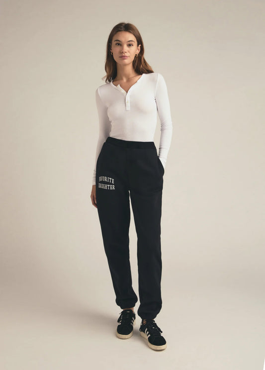 Collegiate Jogger - Favorite Daughter Black