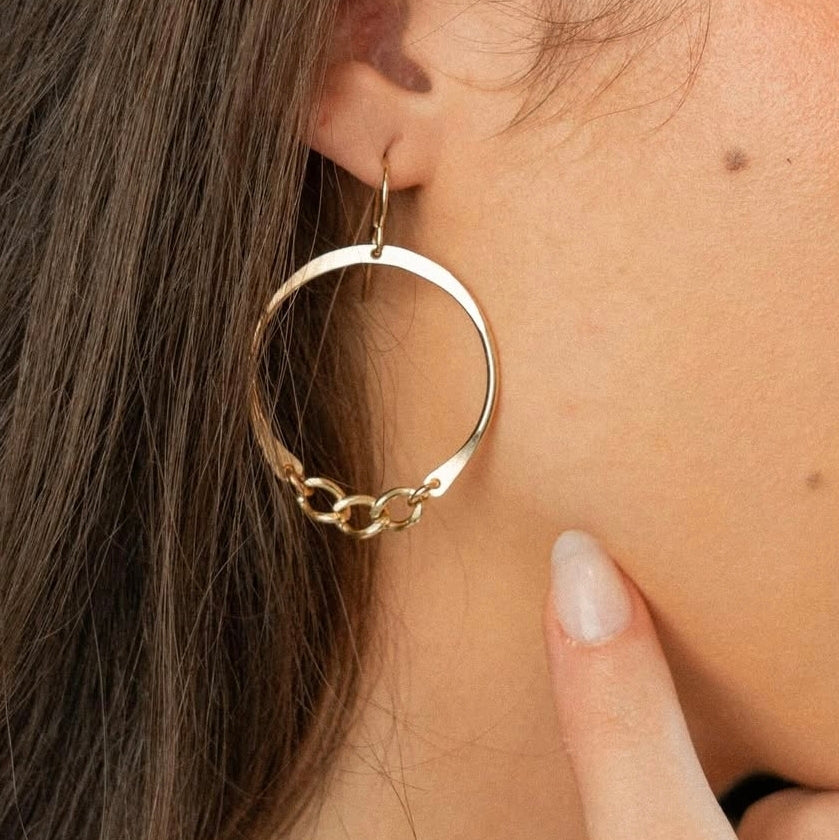 Small Sterling Silver Blondie Hoops - Kenda Kist