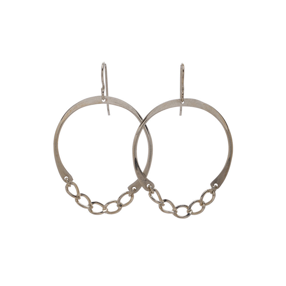 Small Sterling Silver Blondie Hoops - Kenda Kist