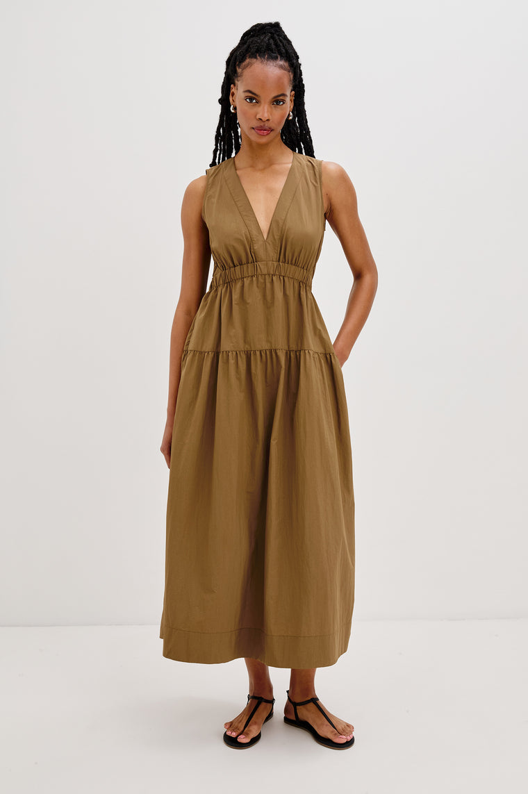 Genevieve Dress - Sepia
