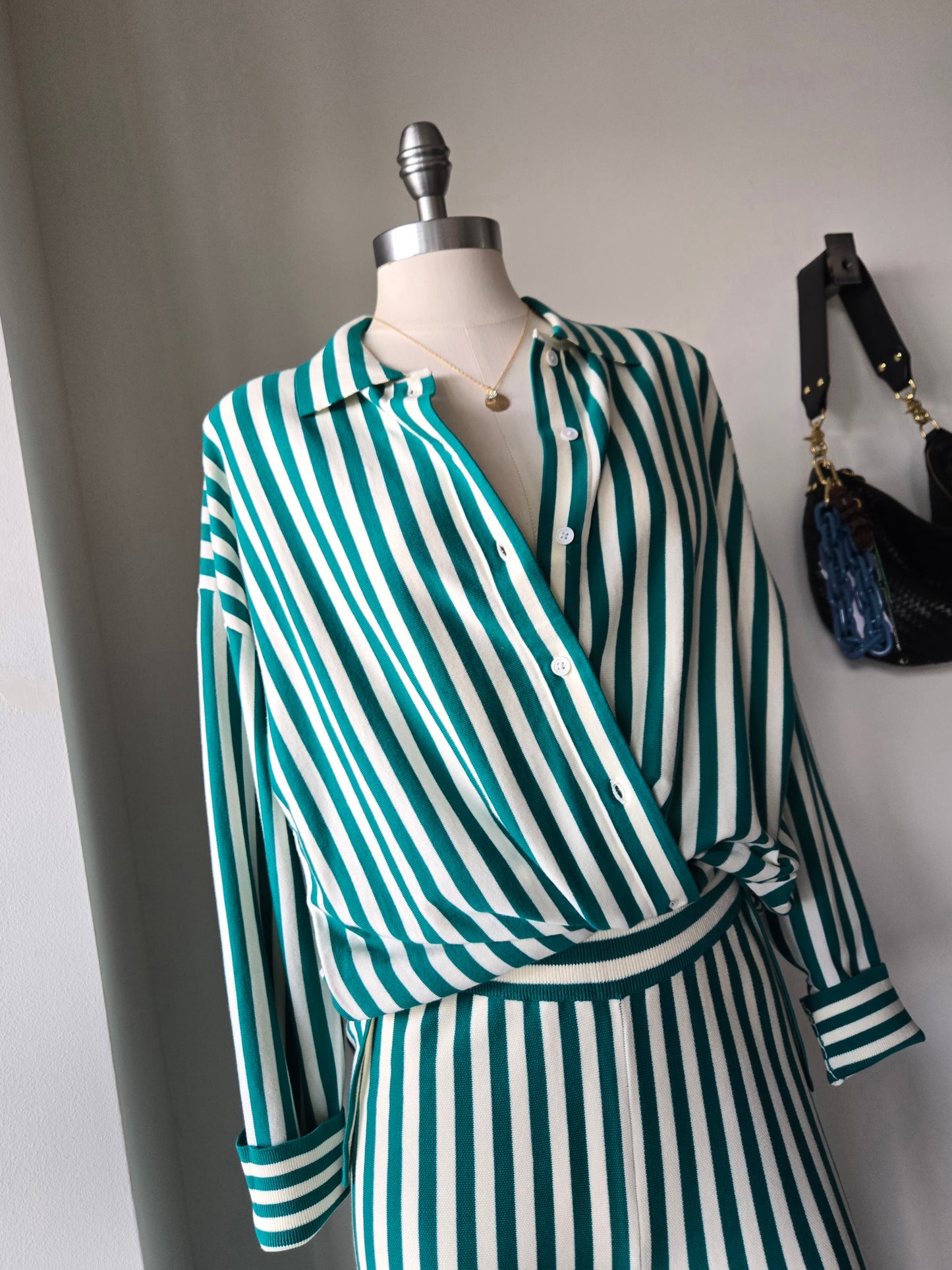 superfine organic cotton striped shirt