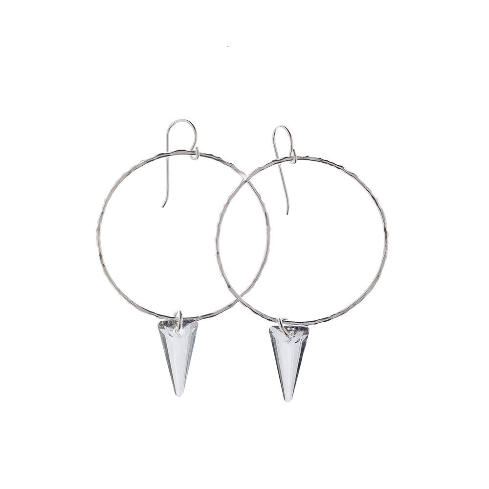 Sterling Silver Spike Hoop - Kenda Kist