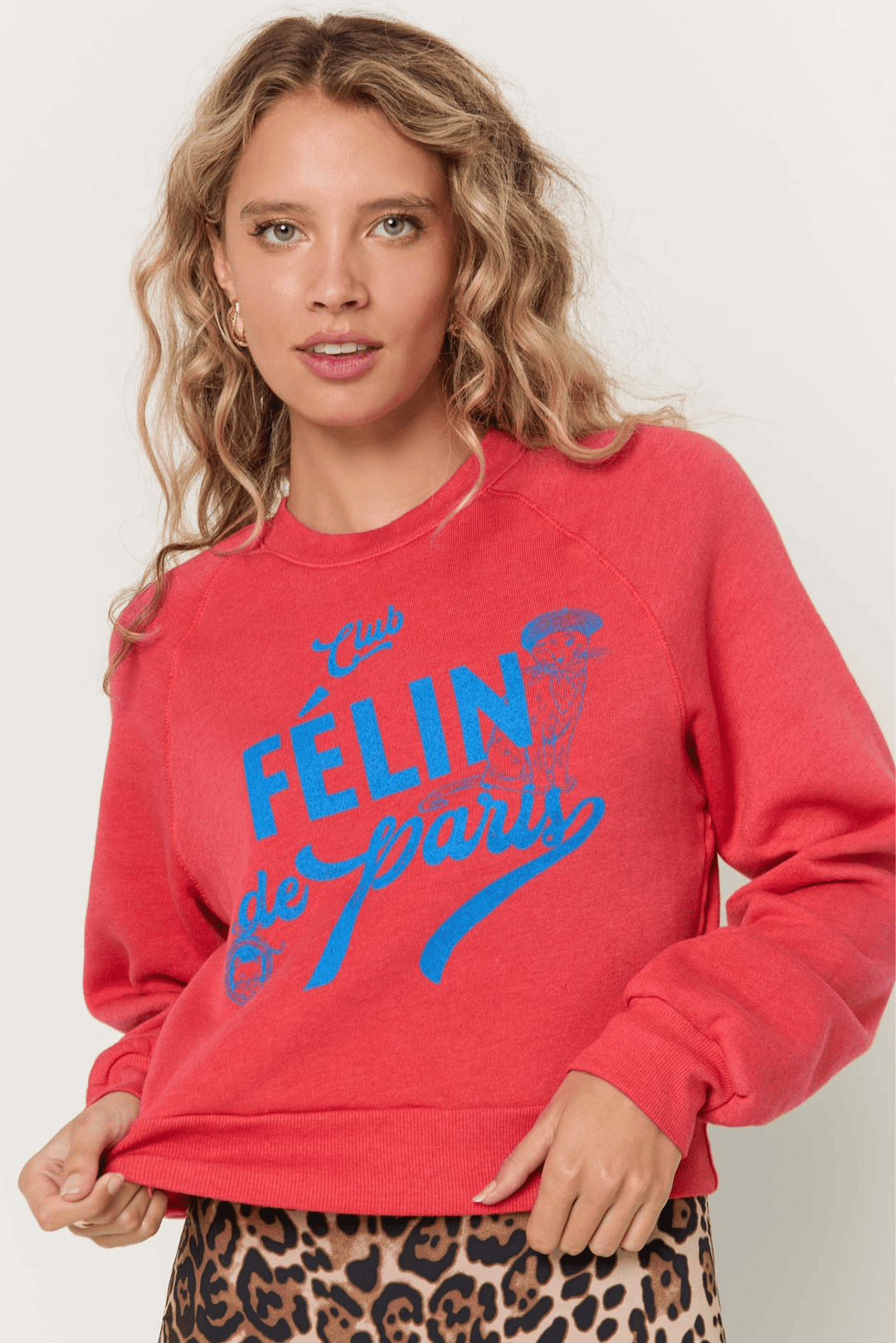 Felin De Paris Shrunken Sweatshirt - Bittersweet Red