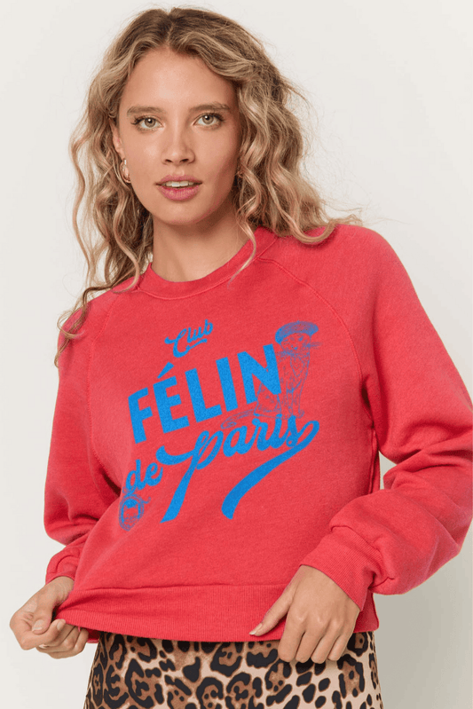 Felin De Paris Shrunken Sweatshirt - Bittersweet Red