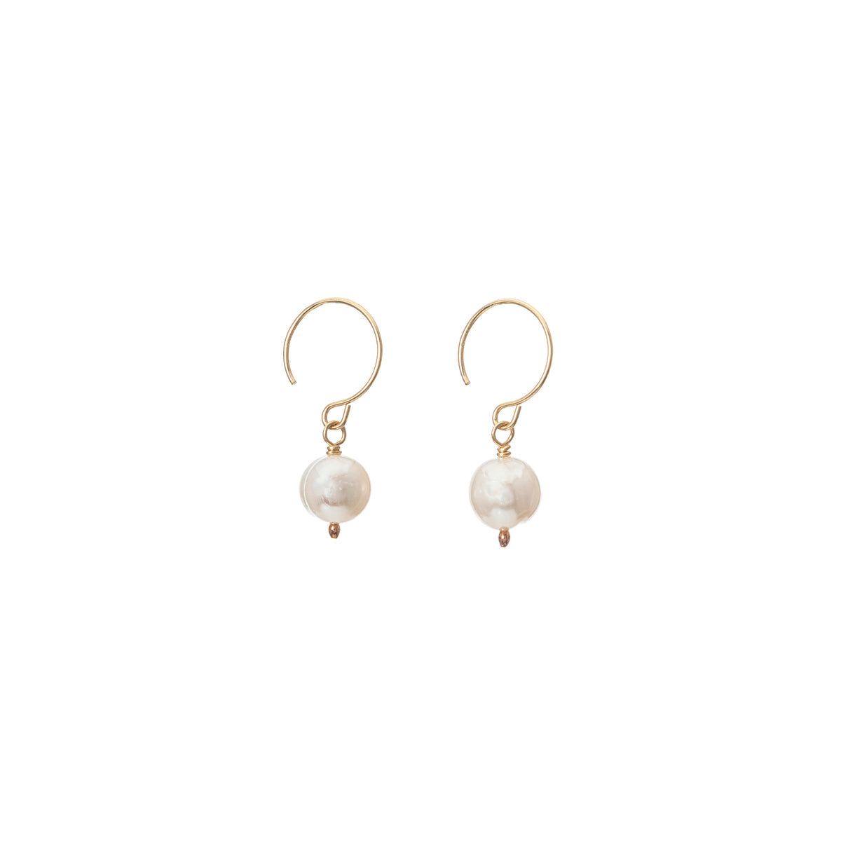 Gold Filled Pearl Drop Earrings - Kenda Kist