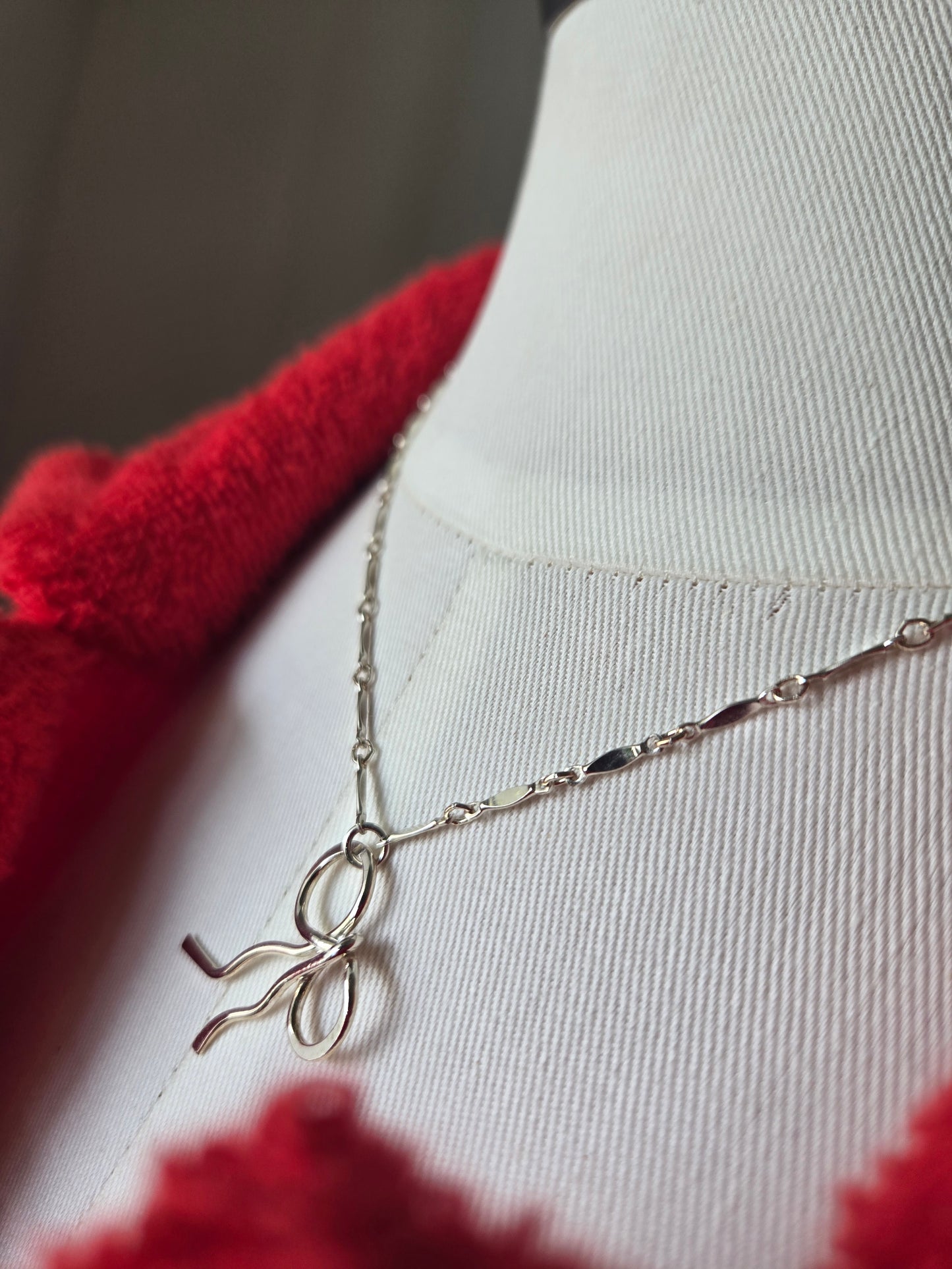 Sterling Silver Bow Necklace - Kenda Kist
